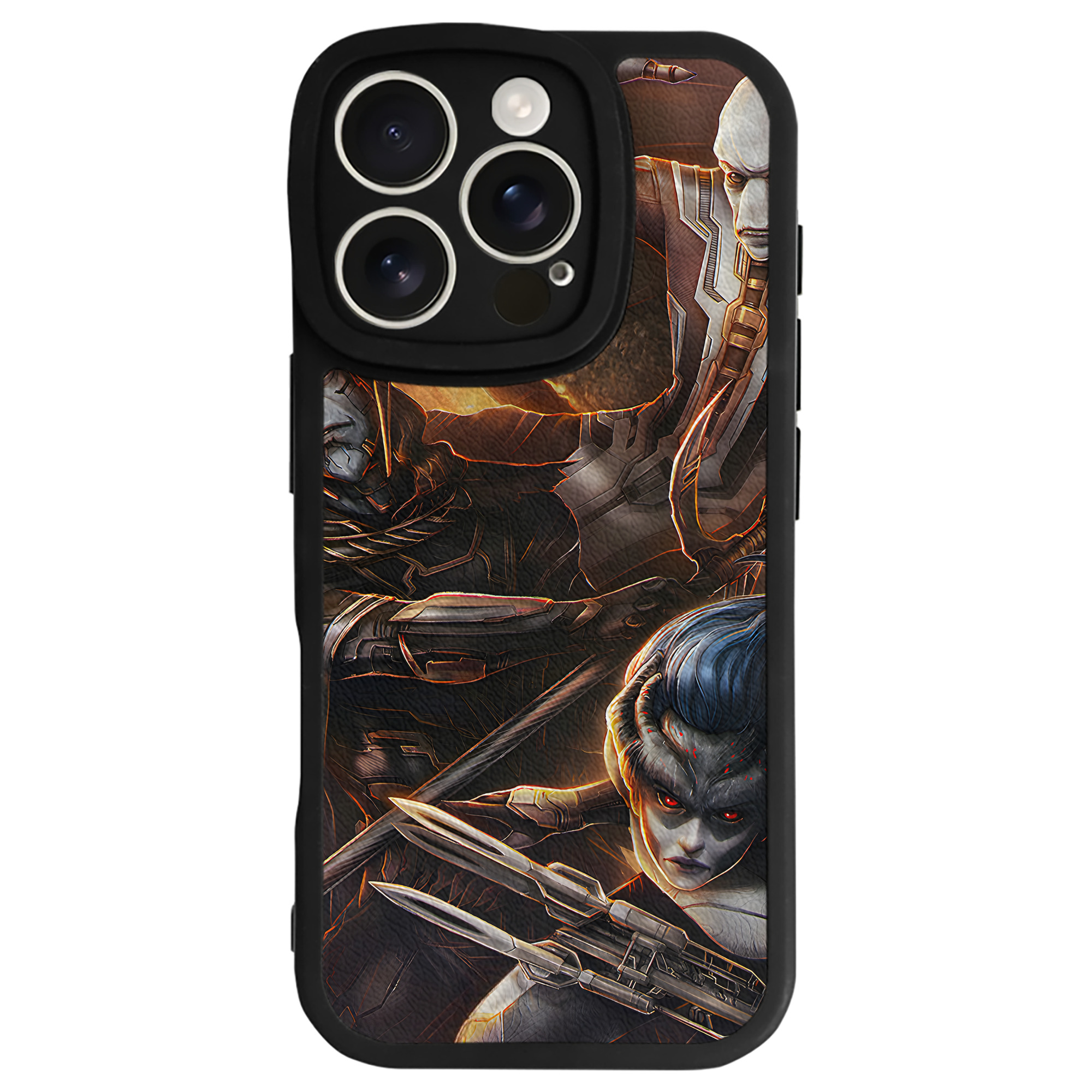 （画像用） アベンジャーズ The Avengers 【iPhone 16シリーズ対応】シリコンスマホケース（レザー調） 材質：シリコン